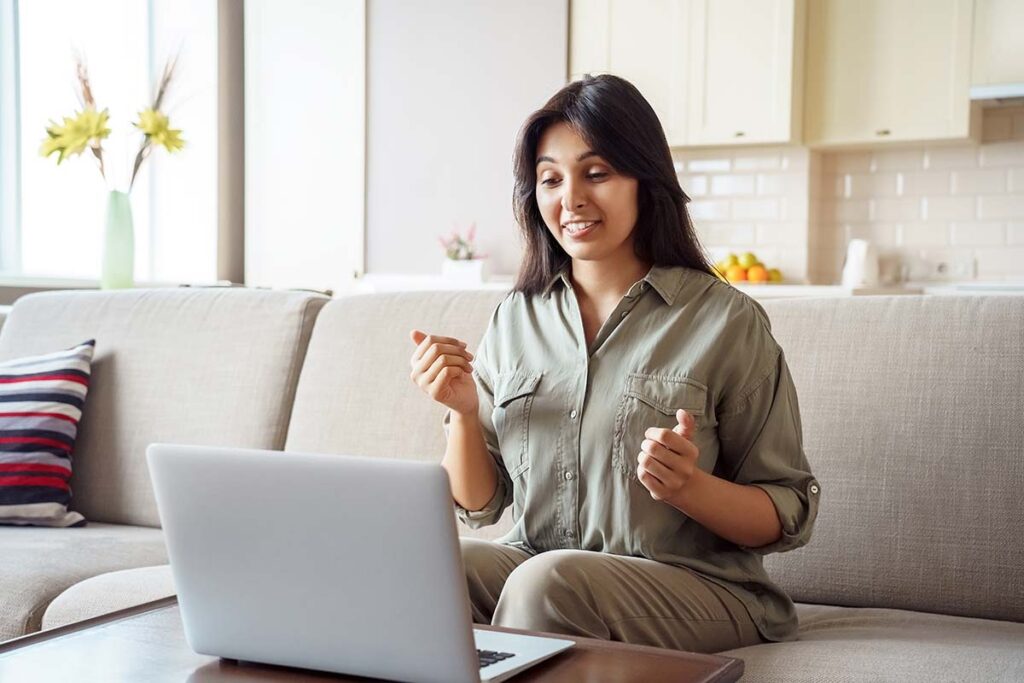 Woman on laptop